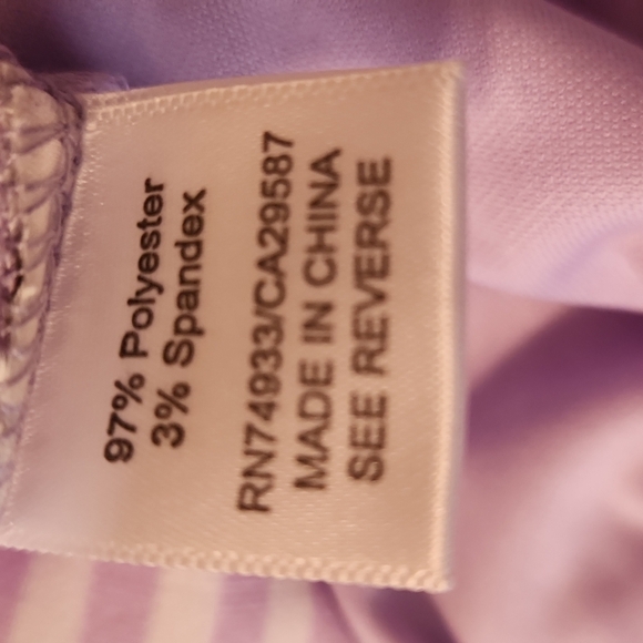 Monterey Club Sleeveless Lavender White Stripe Polo Size S NWT - Picture 15 of 16